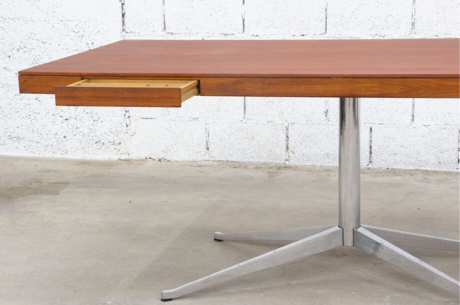 table-vintage-executive-knoll-teak-teck-2085-tiroir