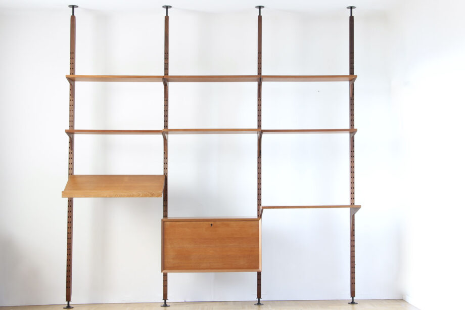 Bibliothèque-vintage-scandinave-modulable-Poul-Cadovius-claustra-royal-system-old-design