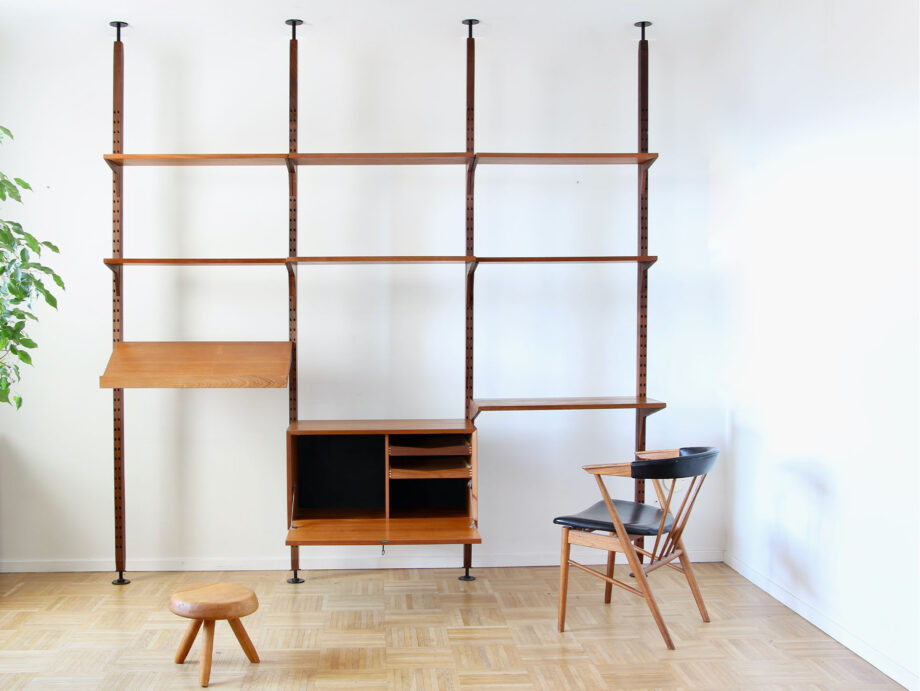 old-design-Bibliothèque-vintage-scandinave-modulable-Poul-Cadovius-claustra-royal-system