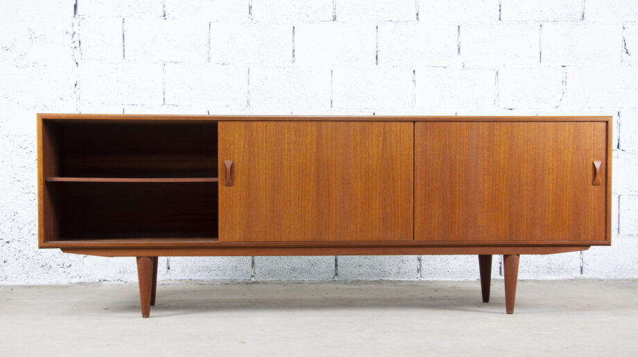 enfilade-scandinave-vintage-sideboard-clausen-and-son-danoise-teck-teak-danish-old-design-サイドボード-사이드보드-porte