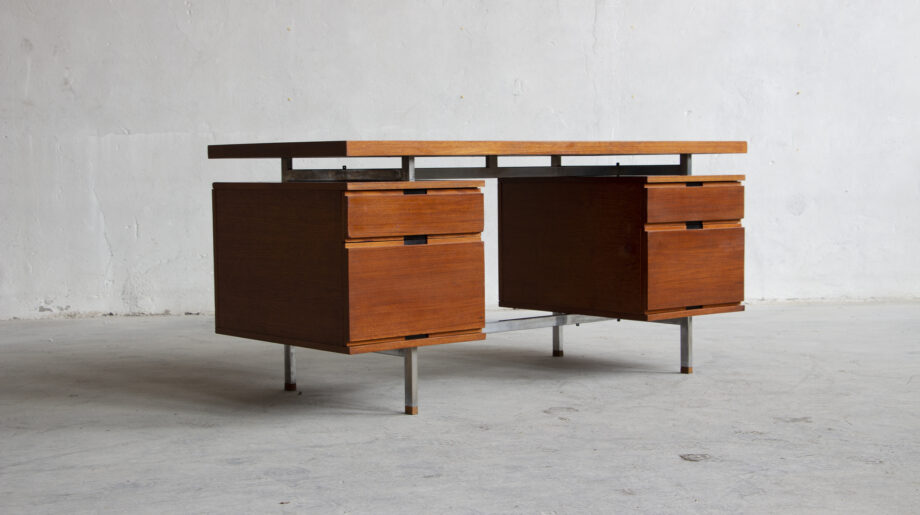 bureau-vintage-desk-pierre-guariche-arp-minivielle-teck-executive-old-design-french