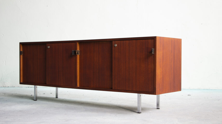 enfilade-sideboard-vintage-knoll-florence-international-teck-teak-walnut-noyer-moderniste-moderne-credenza-old-design-lyon-paris-9