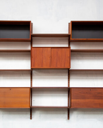 Bibliothèque-scandinave-danoise-vintage-poul-cadovius-cado-royal-teck- teak-rio-wall-unit-regal-system-reolsystem-etagere-danish-modern-scandinavian-old-design-lyon-bookcase-paris-danish-modern-midcentury-genève-berlin-shelving-shelf