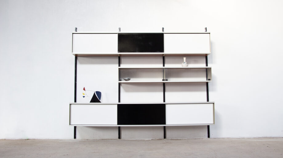 bibliothèque-modulable-vintage-bookcase-midcentury-georges-frydman-efa-old-design-lyon-wall-unit-shelving