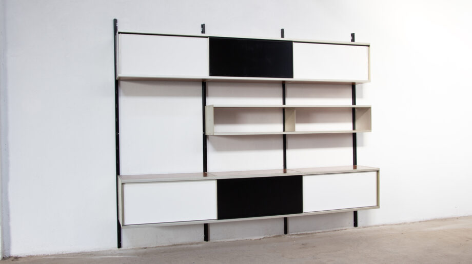 bibliothèque-modulable-vintage-bookcase-midcentury-georges-frydman-efa-old-design-lyon-wall-unit-shelving