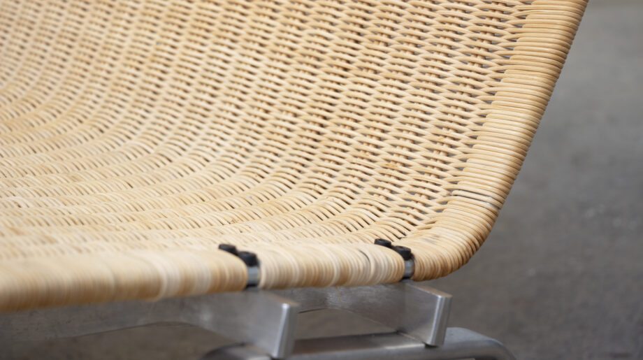 fauteuil-vintage-poul-Kjærholm -kjaerholm-pk-22-chair-fritz-hansen-danish-modern-midcentury-wicker-rattan