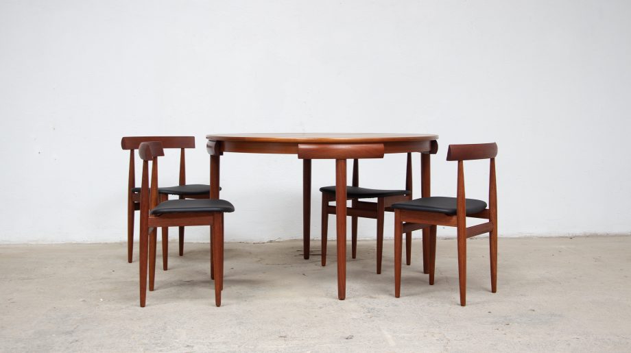 table-scandinave-chaises-vintage-lyon-hans-olsen-roundette-danoise-frem-rojle-teck-danish-modern-scanidnavian-teak-midcentury-dining-old-design-XX