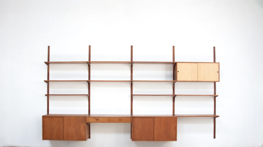 bibliothèque-vintage-scandinave-wall-unit-Hansen-Guldborg-poul-cadovius-kai-kristiansen-danish-danoise-modern-étagères-HG-furniture