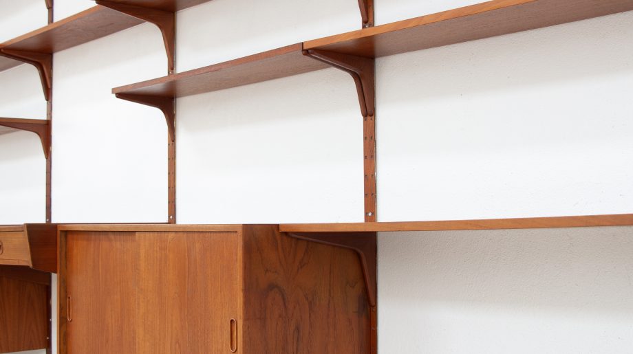 bibliothèque-vintage-scandinave-wall-unit-Hansen-Guldborg-poul-cadovius-kai-kristiansen-danish-danoise-modern-étagères-HG-furniture