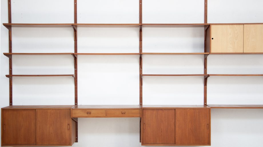 bibliothèque-vintage-scandinave-wall-unit-Hansen-Guldborg-poul-cadovius-kai-kristiansen-danish-danoise-modern-étagères-HG-furniture