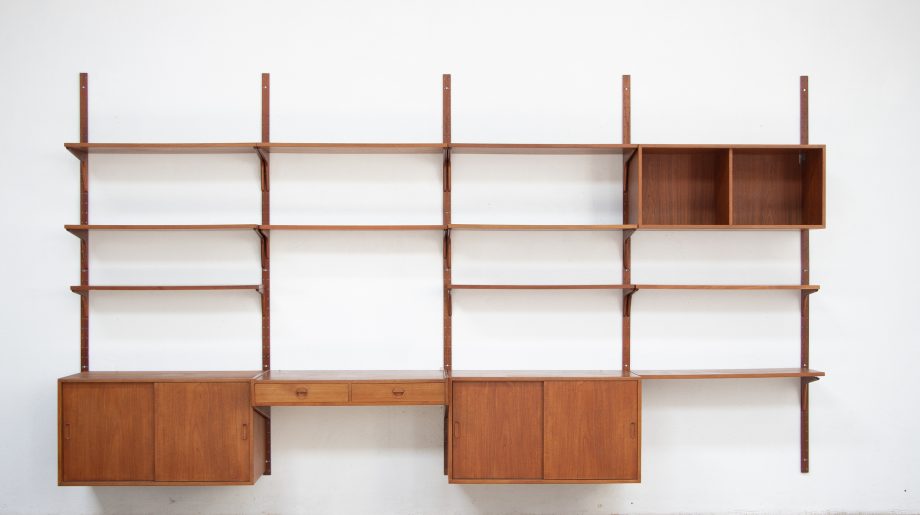 bibliothèque-vintage-scandinave-wall-unit-Hansen-Guldborg-poul-cadovius-kai-kristiansen-danish-danoise-modern-étagères-HG-furniture