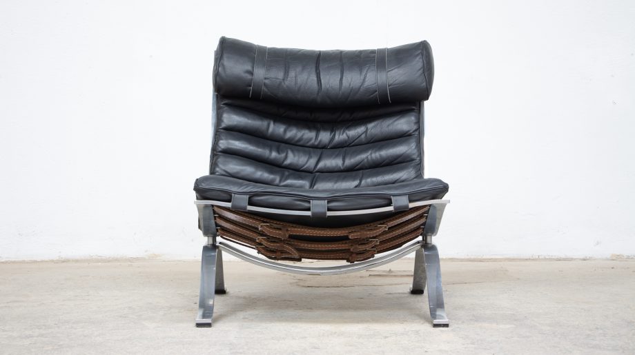 lounge-chair-arne-norell-ari-fauteuil-armchair-cuir-noir-leather-black-suedois-sweden-danish-modern-mid-century