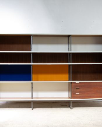 bibliothèque-vintage-bookcase-midcentury-georges-frydman-efa-teck-old-design-lyon-wall-unit-shelving-noyer-walnut