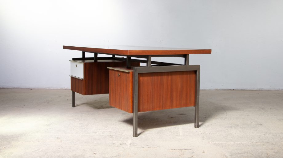 bureau-direction-executive-vintage-georges-frydman-efa-desk-midcentury-acajou-stratifié-french-old-design-ölddesign