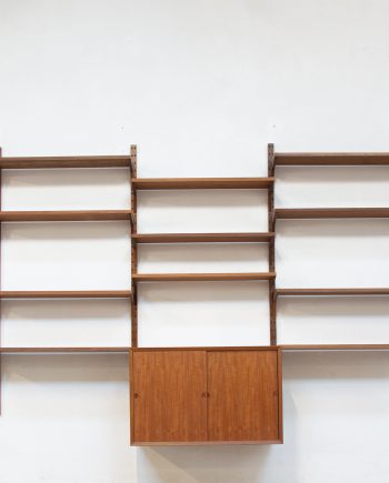 Bibliothèque-bookcase-wall-unit-danish-danoise-vintage-poul-cadovius-cado-system-teck-teak-ölddesign-scandinave