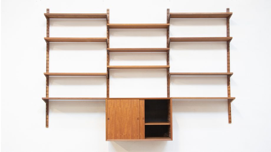 Bibliothèque-bookcase-wall-unit-danish-danoise-vintage-poul-cadovius-cado-system-teck-teak-ölddesign-scandinave