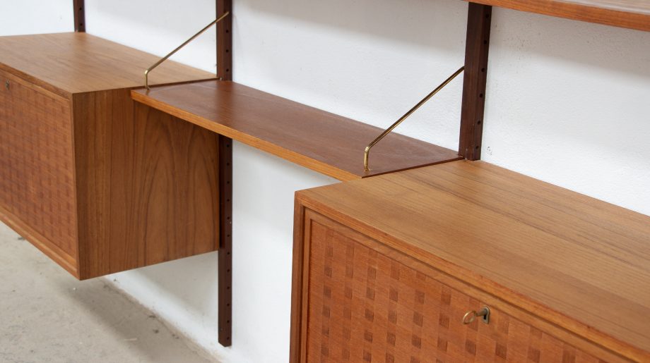 old-design-bibliothèque-scandinave-vintage-poul-cadovius-Cado-royal-system-teck-danish-wall-unit