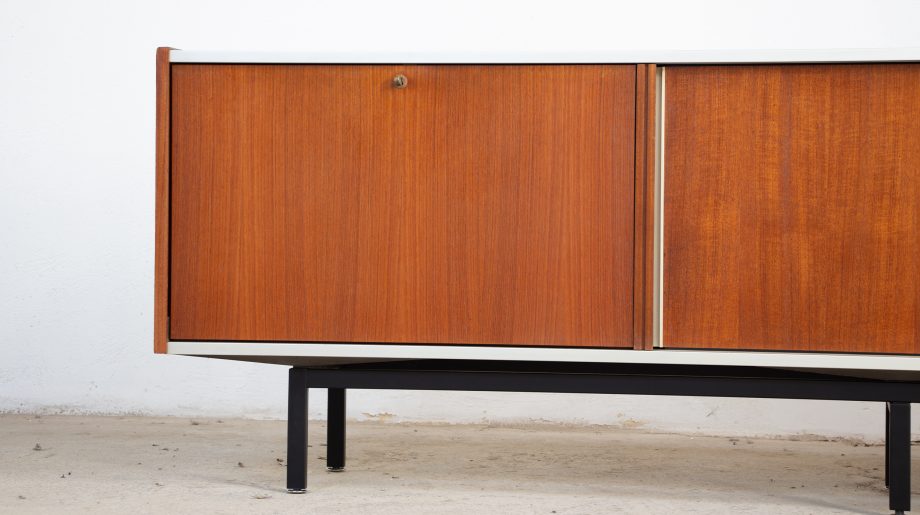 enfilade-vintage-sideboard-midcentury-georges-frydman-efa-teck-teak-ölddesign-lyon-france-design-french