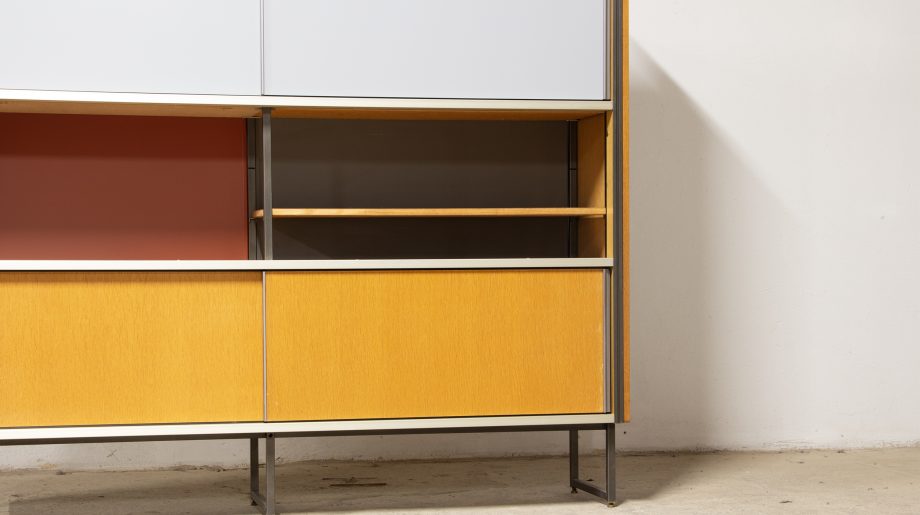 bibliothèque-vintage-bookcase-midcentury-georges-frydman-efa-teck-ölddesign-lyon-wall-unit-shelving-oak-chêne