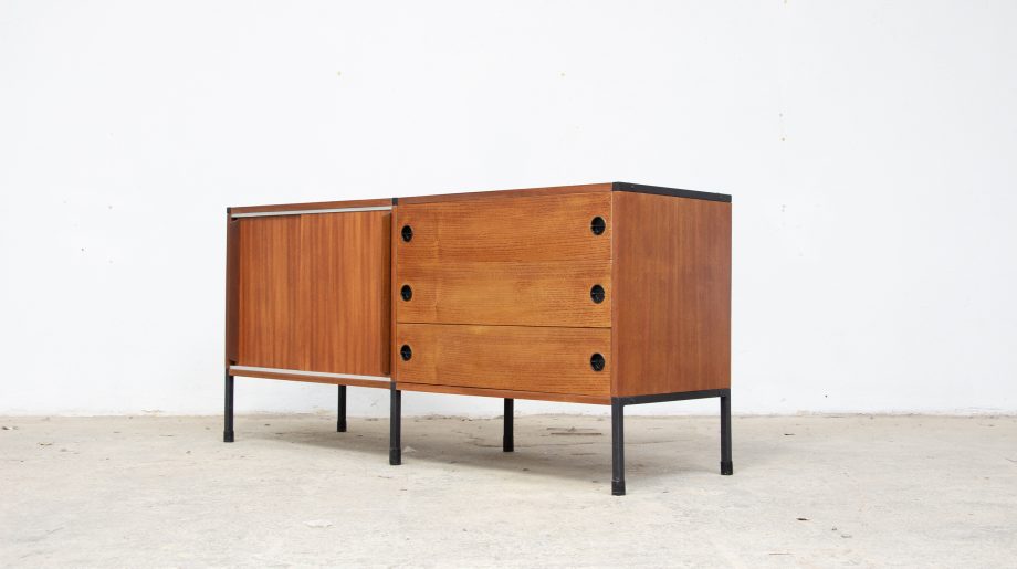 enfilade-sideboard-vintage-pierre-guariche-arp-minvielle-michel-mortier-joseph-andre-motte-teck-Ölddesign-midcentury