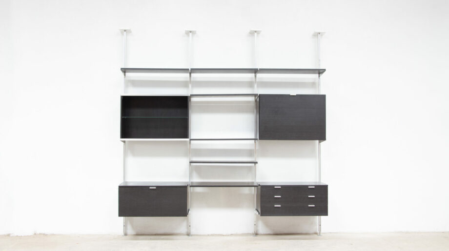 bibliothèque-george-nelson-herman-miller-mobilier-international-eames-vintage-midcentury-wall-unit-suspendue-modulable-années-60-70-bookcase-shelving-lyon-paris-berlin-marseille-genève-olddesign