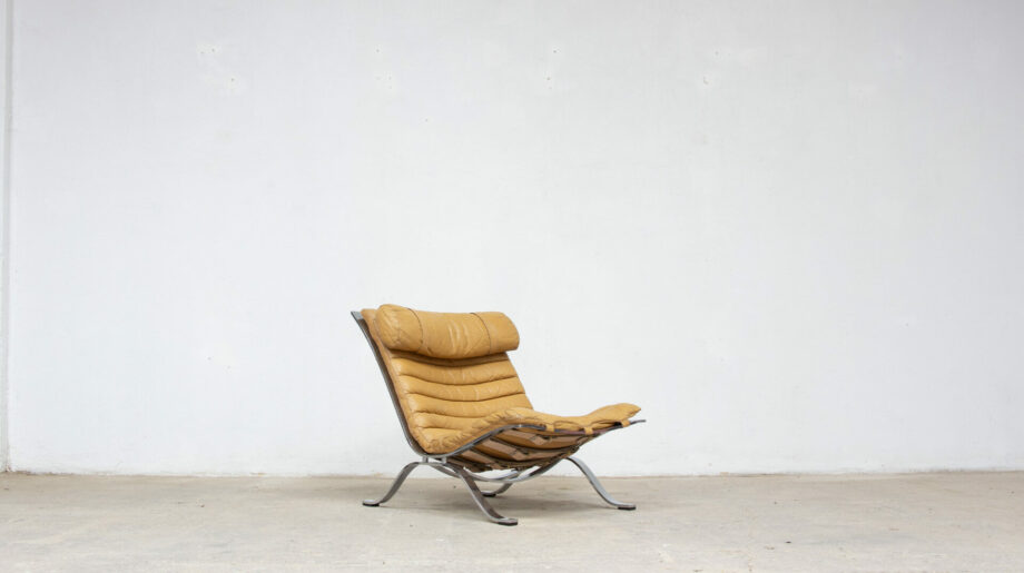 lounge-chair-arne-norell-ari-fauteuil-armchair-cuir-camel-leather-black-suedois-sweden-danish-modern-mid-century