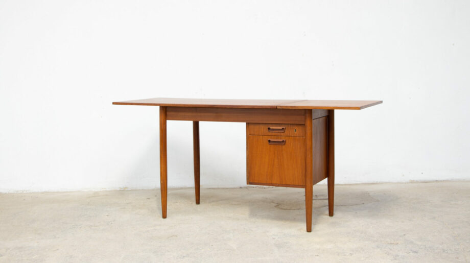 bureau-vintage-Gunnar-Nielsen-Tibergaard-danois-teck-scandinave-desk-danish-teak-ölddesign