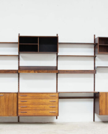 Bibliothèque-scandinave-danoise-vintage-FM-Kai-Kristiansen-danish-modern-wall-unit-ölddesign-midcentury-shelving-bookcase-palissandre-rio-rosewood-palisander