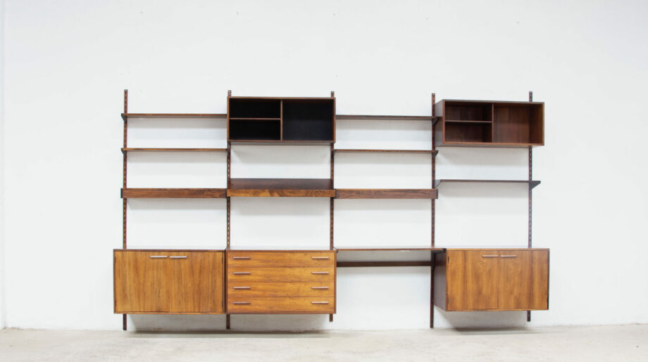 Bibliothèque-scandinave-danoise-vintage-FM-Kai-Kristiansen-danish-modern-wall-unit-ölddesign-midcentury-shelving-bookcase-palissandre-rio-rosewood-palisander