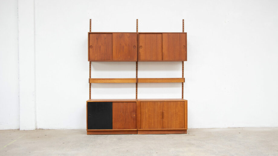 Bibliothèque-scandinave-danoise-vintage-FM-Kai-Kristiansen-danish-modern-wall-unit-ölddesign-midcentury-shelving-bookcase-teck-teak