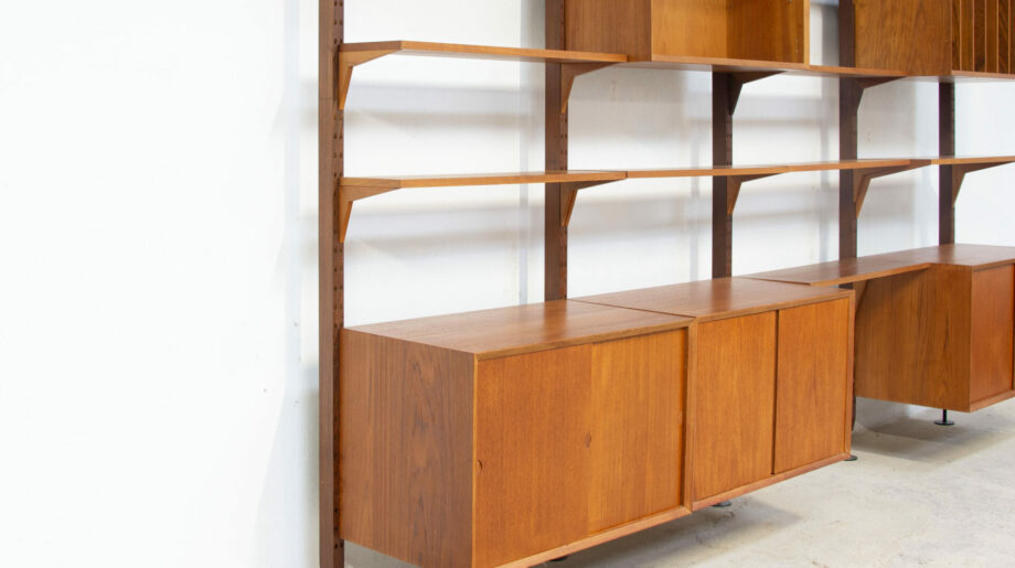 Bibliothèque-wall-unit-danish-danoise-vintage-poul-cadovius-royal-system-teck-teak-olddesign-cado-claustra-sol-plafond-room-divider-rare-shelving