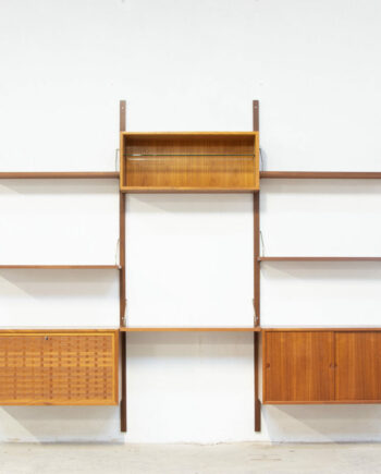 olddesign-bibliothèque-scandinave-vintage-poul-cadovius-Cado-royal-system-teck-danish-wall-unit