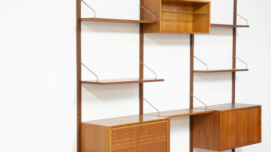 olddesign-bibliothèque-scandinave-vintage-poul-cadovius-Cado-royal-system-teck-danish-wall-unit